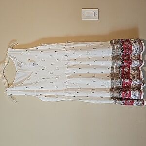 Loft Floral Sleeveless Midi Dress Size‎ 12
